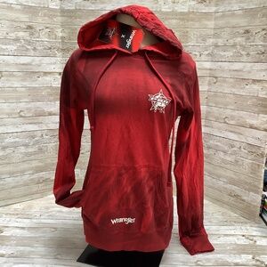 NWT Wrangler PBR Red Hoodie Cotton Sz S Small